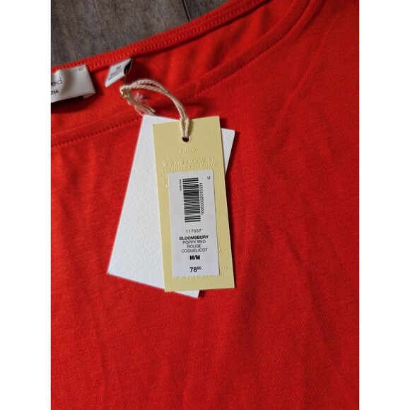 NEW Aritzia Wilfred Goodlux Bloomsbury Dress Size Medium in Poppy Red NWT - Picture 2 of 6